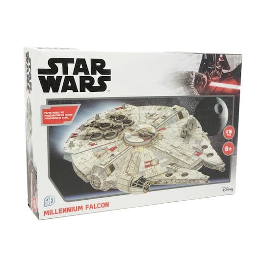 Star Wars - Millennium Falcon Paper Model Kit: 216 Pcs By 4D Cityscape | 14" x 9.5" x 2.375" | Michaels®